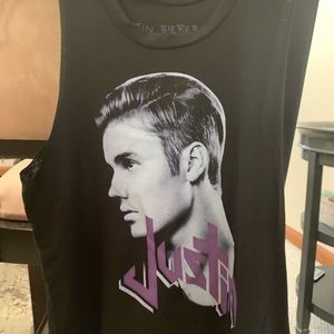 Charlotte Russe/Justin Beiber Cropped Tankc
